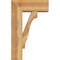 Ekena Millwork Balboa Block Rough Sawn Bracket w/ Offset Brace, Western Red Cedar, 8"W x 20"D x 32"H BKT0806X20X32BOA05RWR - alternate 4